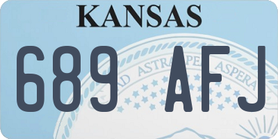 KS license plate 689AFJ