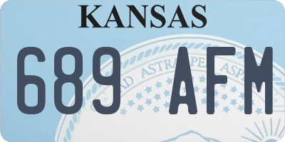 KS license plate 689AFM