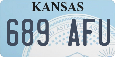 KS license plate 689AFU