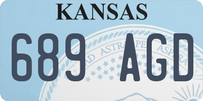 KS license plate 689AGD