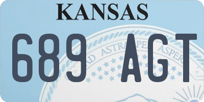 KS license plate 689AGT