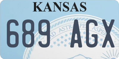 KS license plate 689AGX