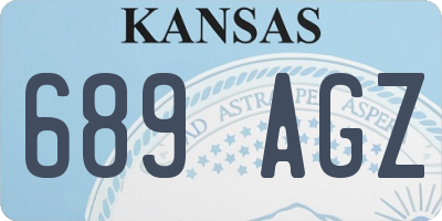 KS license plate 689AGZ