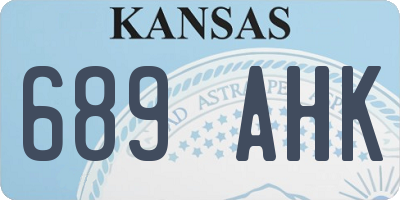 KS license plate 689AHK