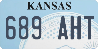 KS license plate 689AHT