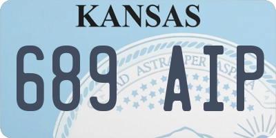 KS license plate 689AIP