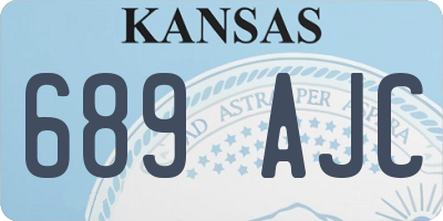 KS license plate 689AJC