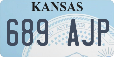 KS license plate 689AJP