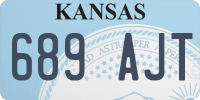 KS license plate 689AJT