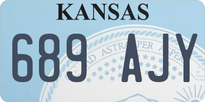 KS license plate 689AJY