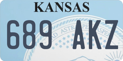 KS license plate 689AKZ