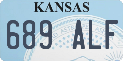 KS license plate 689ALF