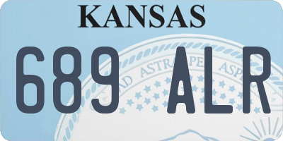 KS license plate 689ALR