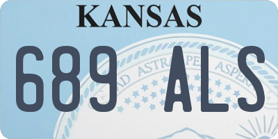 KS license plate 689ALS