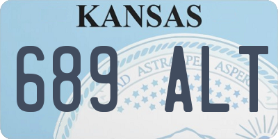 KS license plate 689ALT