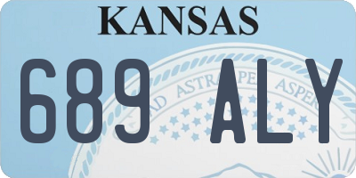 KS license plate 689ALY