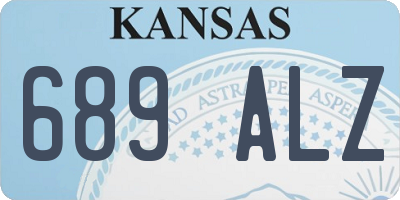 KS license plate 689ALZ