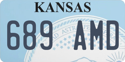KS license plate 689AMD