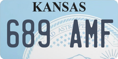 KS license plate 689AMF