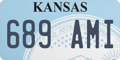 KS license plate 689AMI