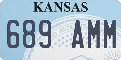 KS license plate 689AMM