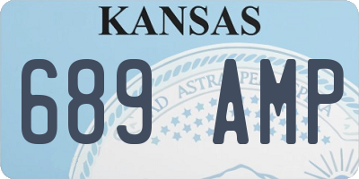 KS license plate 689AMP
