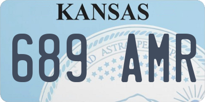 KS license plate 689AMR