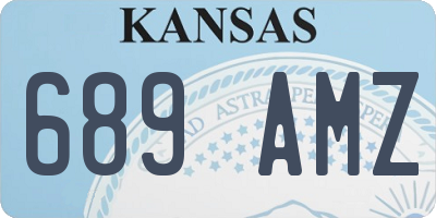 KS license plate 689AMZ