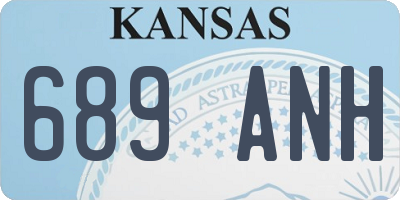 KS license plate 689ANH