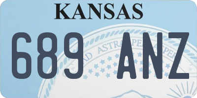 KS license plate 689ANZ