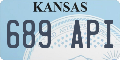 KS license plate 689API