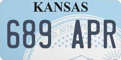 KS license plate 689APR