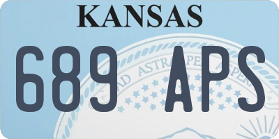 KS license plate 689APS