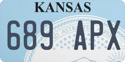 KS license plate 689APX