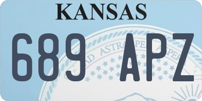 KS license plate 689APZ