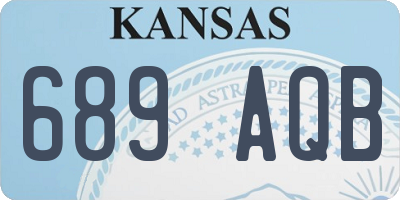 KS license plate 689AQB