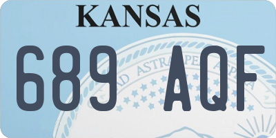 KS license plate 689AQF