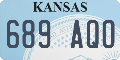 KS license plate 689AQO