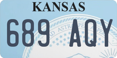 KS license plate 689AQY