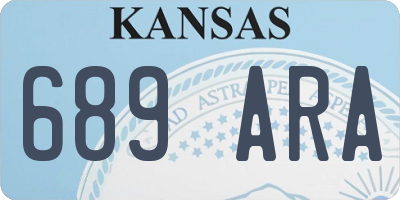 KS license plate 689ARA