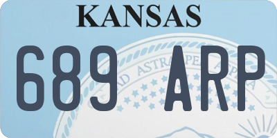 KS license plate 689ARP