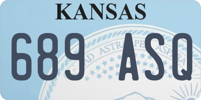 KS license plate 689ASQ