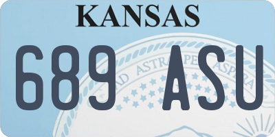 KS license plate 689ASU