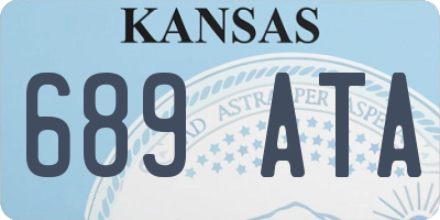 KS license plate 689ATA