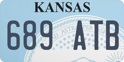 KS license plate 689ATB