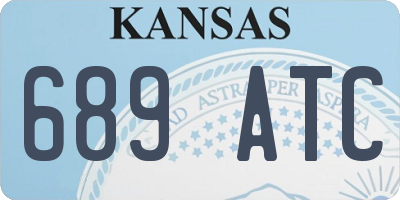 KS license plate 689ATC