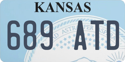 KS license plate 689ATD