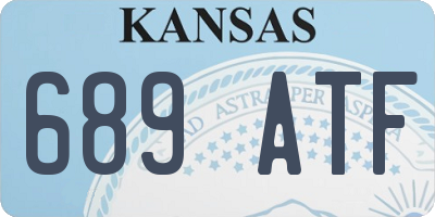 KS license plate 689ATF