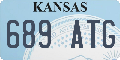 KS license plate 689ATG