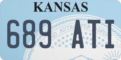 KS license plate 689ATI